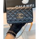 Imitation Chanel Fashion Asymmetric CC Logo Oversized Flap Design Black Quilted Leather Long Wallet Women's Chain Crossbody Bag