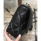 Top Sale Brass Chain Handle CC Logo Turn Lock Two-tone Chain Strap - Imitation Chanel Female Black Quilted Leather Maxi Flap Bag