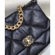 Hot Selling CC Motif Turn Lock Closure Brass Chain Top Handle Rhombus Quilted Pattern - Fake Chanel 19 Black Goatskin Leather Flap Bag 30CM