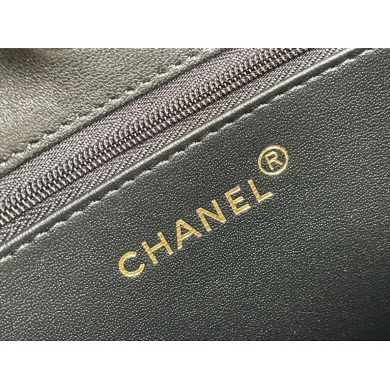 Chanel Maxi Shopping Bag Black For Women 11.8in/30cm