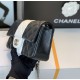 Chanel Flap Bag Black and White For Women 9.8in/25cm