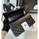 Chanel Flap Bag Black and White For Women 9.8in/25cm