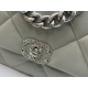 Chanel Classic Flap Bag Grey For Women 10.2in/26cm