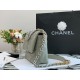 Chanel Classic Flap Bag Grey For Women 10.2in/26cm