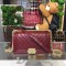 Chanel Boy Handbag Gold Toned Hardware Burgundy For Women, Women’s Bags, Shoulder And Crossbody Bags 9.8in/25cm A67086