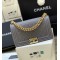 Chanel Boy Handbag Dark Grey Gold Toned Hardware For Women 9.8in/25cm