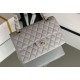 Chanel Classic Handbag 26cm Grey For Women A01112