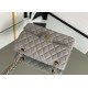 Chanel Classic Handbag 26cm Grey For Women A01112