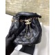 Chanel Classic Bucket Bag Gold Toned Hardware Black For Women 7.8in/20cm