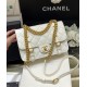 Chanel Co Co Shoulder Bag Gold Chain White For Women 9.8in/25cm