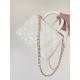 Chanel Mini Flap Bag Top Handle White For Women 7.5in/19cm