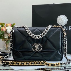 Chanel Classic Flap Bag Black For Women 10.2in/26cm