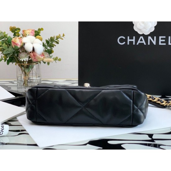 Chanel Classic Flap Bag Black For Women 10.2in/26cm