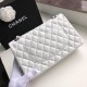 Chanel Classic HandBag White For Women 9.9in/25.5cm A01112