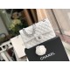 Chanel Classic HandBag White For Women 9.9in/25.5cm A01112