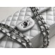 Chanel Classic HandBag White For Women 9.9in/25.5cm A01112