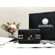 Chanel Flap Bag Gold Toned Hardware Black For Women 7.4in/19cm