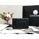 Chanel Flap Bag Gold Toned Hardware Black For Women 7.4in/19cm