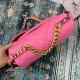 Chanel 19 Handbag 26cm Pink For Women AS1160