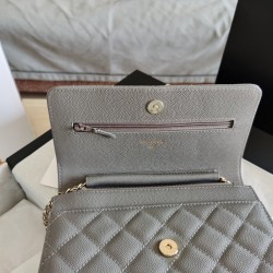 Chanel Mini Flap Bag Grey For Women 7.2in/18.5cm