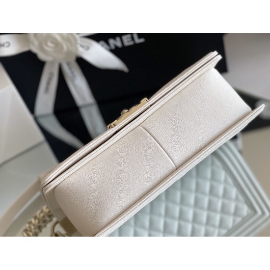 Chanel Medium Classic Flap Bag 25cm White For Women A67086