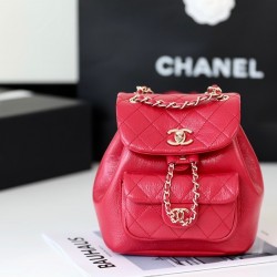 Chanel Backpack Red For Women 7 in/18cm