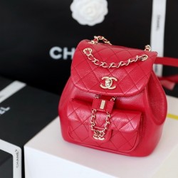 Chanel Backpack Red For Women 7 in/18cm