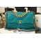 Chanel 19 Handbag 26cm Teal For Women AS1160