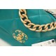 Chanel 19 Handbag 26cm Teal For Women AS1160