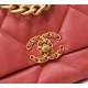 Chanel 19 Handbag 26cm Rose Pink For Women AS1160