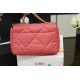 Chanel 19 Handbag 26cm Rose Pink For Women AS1160