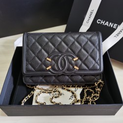 Chanel CO-CO Woc Crossbody Bag 20cm Black