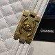 Chanel Small Boy Handbag White For Women, Women’s Bags, Shoulder And Crossbody Bags 7.8in/20cm A67085