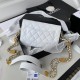 Chanel Small Flap Bag Gold Hardware White For Women, Women’s Handbags, Shoulder Bags 7.5in/19cm AP2840