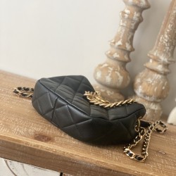 Chanel Small Hobo Bag Gold Hardware Black For Women, Women’s Handbags, Shoulder Bags 7.5in/19cm