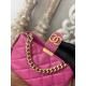 Chanel Small Hobo Bag Gold Hardware Pink For Women, Women’s Handbags, Shoulder Bags 7.5in/19cm