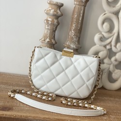 Chanel Small Hobo Bag Gold Hardware White For Women, Women’s Handbags, Shoulder Bags 7.5in/19cm