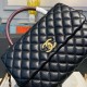 Chanel Large Flap Bag With Top Handle Black For Women, Women’s Handbags, Shoulder And Crossbody Bags 11in/28cm A92991