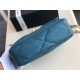 Chanel 19 Handbag Teal For Women, Women’s Bags, Shoulder And Crossbody Bags 10.2in/26cm AS1160