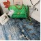 Chanel 19 Handbag 26cm Green For Women AS1160