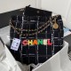 Chanel 22 Handbag Gold Hardware Black For Women, Women’s Handbags, Shoulder Bags 18.3in/47cm AS3262 B08553 NJ058