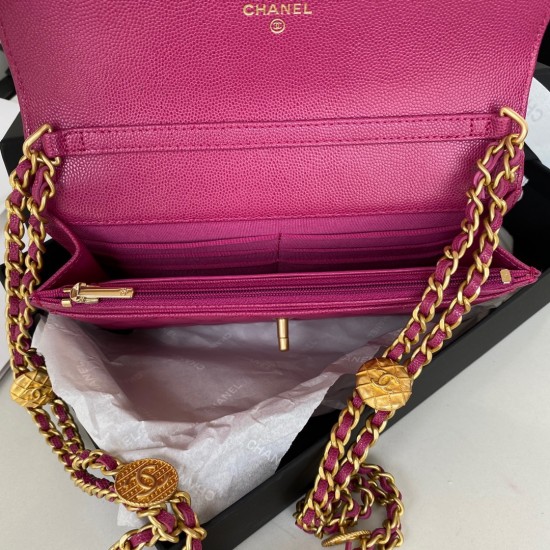 Chanel Small Flap Bag Gold Hardware Plum For Women, Women’s Handbags, Shoulder Bags 7.5in/19cm AP2840