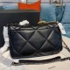 Chanel 19 Flap Bag 30cm Goatskin Leather Spring/Summer Act 1 Collection, Black