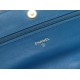 Chanel 19 WOC Flap Bag 20cm Goatskin Leather Spring/Summer Act 1 Collection, Blue