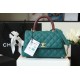 Chanel Medium Flap Bag With Top Handle Teal For Women, Women’s Handbags, Shoulder And Crossbody Bags 9in/23cm A92990