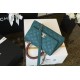 Chanel Medium Flap Bag With Top Handle Teal For Women, Women’s Handbags, Shoulder And Crossbody Bags 9in/23cm A92990