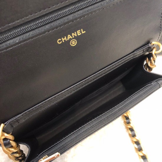 Chanel Original Small Classic Flap Bag Gold Hardware Black For Women, Women’s Handbags, Shoulder Bags 7.5in/19cm AP33814