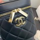 Chanel Vanity Case Gold Hardware Black For Women, Women’s Handbags, Shoulder Bags 7.9in/20cm AS2061 