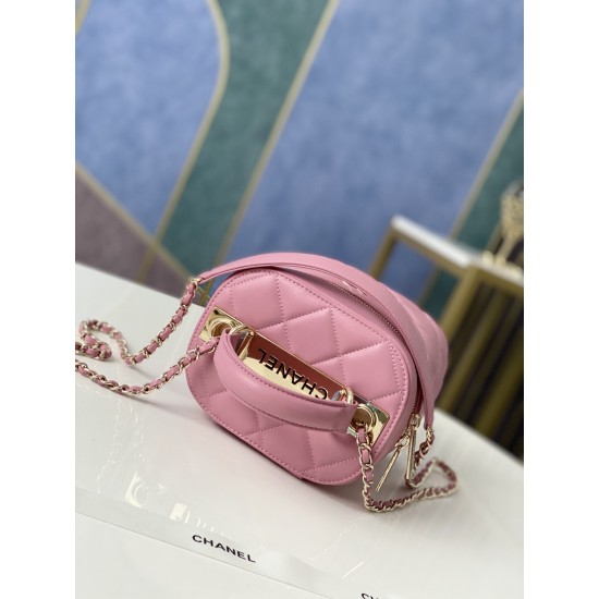 Chanel Vanity Case Gold Hardware Pink For Women, Women’s Handbags, Shoulder Bags 9.4in/24cm