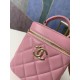 Chanel Vanity Case Gold Hardware Pink For Women, Women’s Handbags, Shoulder Bags 9.4in/24cm